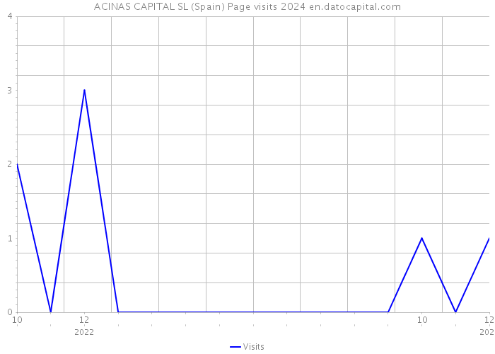 ACINAS CAPITAL SL (Spain) Page visits 2024 