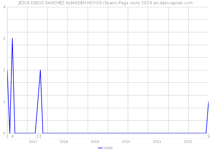 JESUS DIEGO SANCHEZ ALMADEN HOYOS (Spain) Page visits 2024 