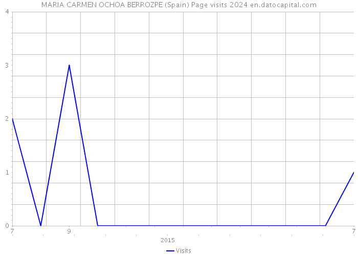 MARIA CARMEN OCHOA BERROZPE (Spain) Page visits 2024 