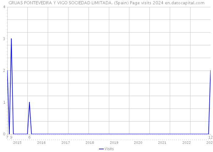 GRUAS PONTEVEDRA Y VIGO SOCIEDAD LIMITADA. (Spain) Page visits 2024 