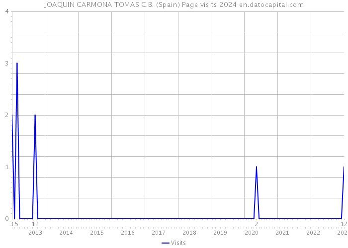 JOAQUIN CARMONA TOMAS C.B. (Spain) Page visits 2024 