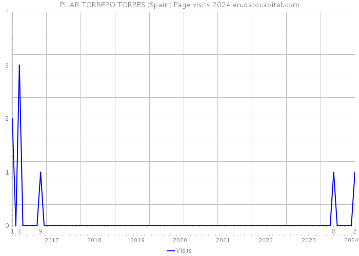 PILAR TORRERO TORRES (Spain) Page visits 2024 