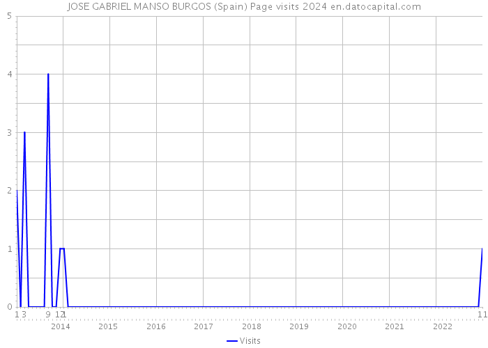 JOSE GABRIEL MANSO BURGOS (Spain) Page visits 2024 