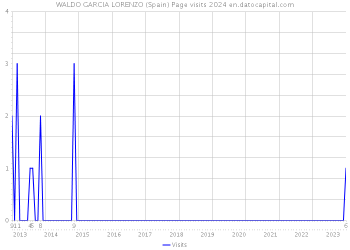 WALDO GARCIA LORENZO (Spain) Page visits 2024 