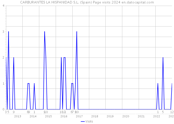 CARBURANTES LA HISPANIDAD S.L. (Spain) Page visits 2024 