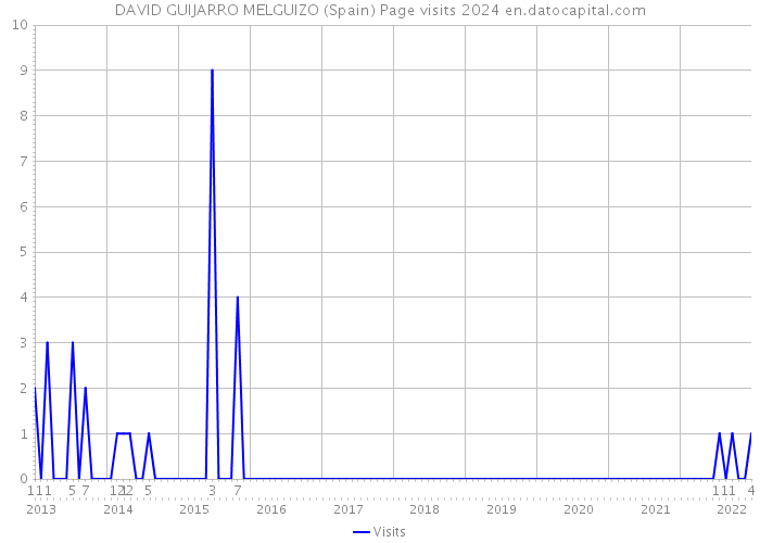 DAVID GUIJARRO MELGUIZO (Spain) Page visits 2024 