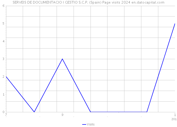 SERVEIS DE DOCUMENTACIO I GESTIO S.C.P. (Spain) Page visits 2024 