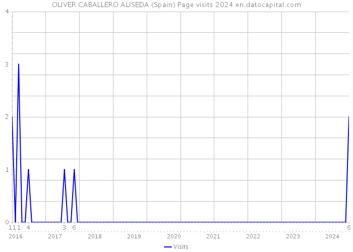 OLIVER CABALLERO ALISEDA (Spain) Page visits 2024 