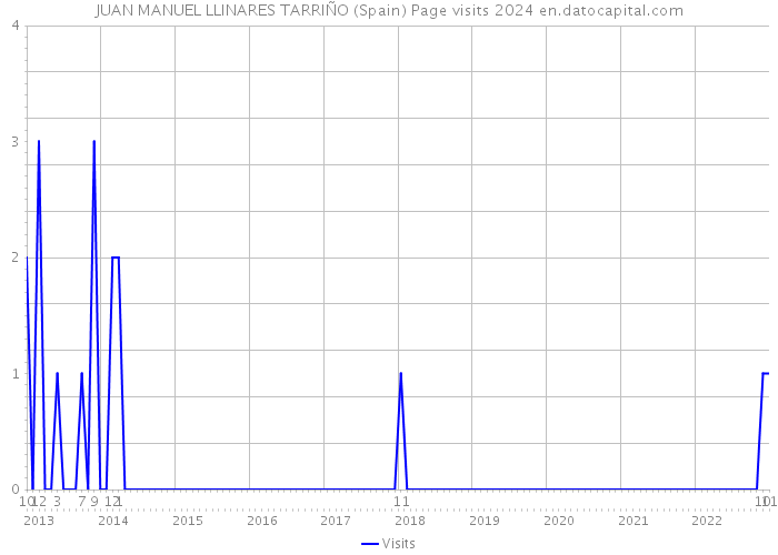 JUAN MANUEL LLINARES TARRIÑO (Spain) Page visits 2024 