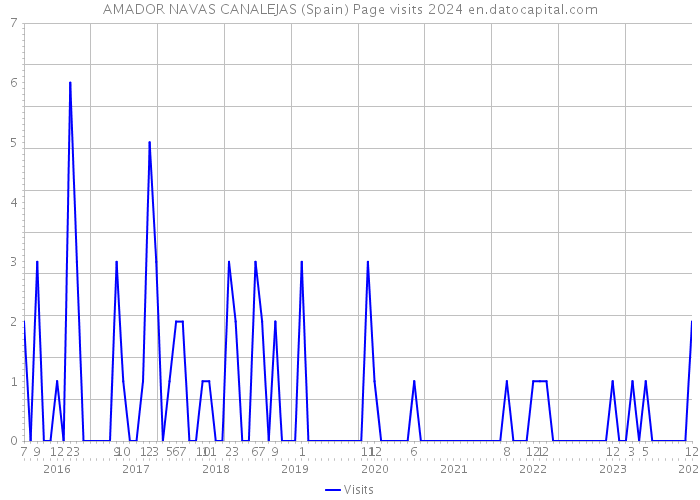 AMADOR NAVAS CANALEJAS (Spain) Page visits 2024 