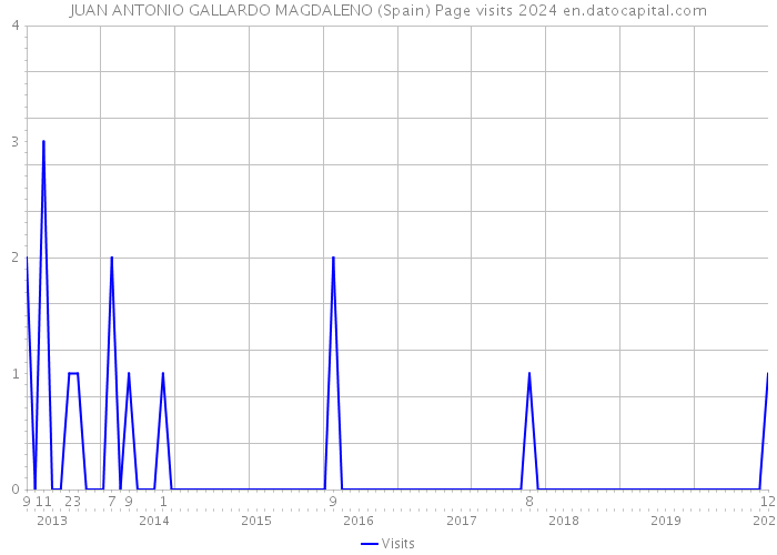 JUAN ANTONIO GALLARDO MAGDALENO (Spain) Page visits 2024 