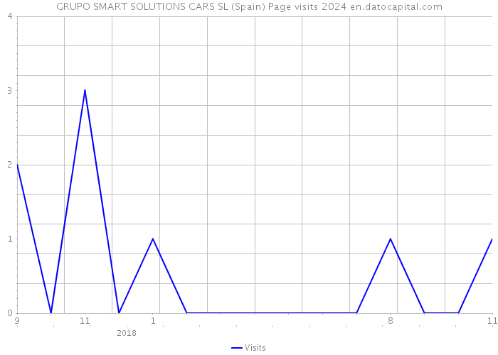 GRUPO SMART SOLUTIONS CARS SL (Spain) Page visits 2024 