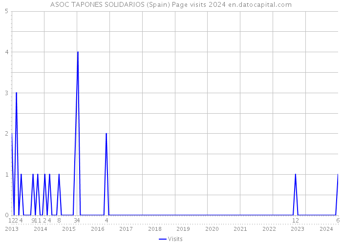 ASOC TAPONES SOLIDARIOS (Spain) Page visits 2024 