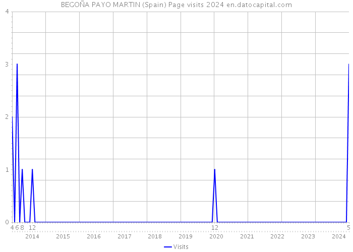 BEGOÑA PAYO MARTIN (Spain) Page visits 2024 