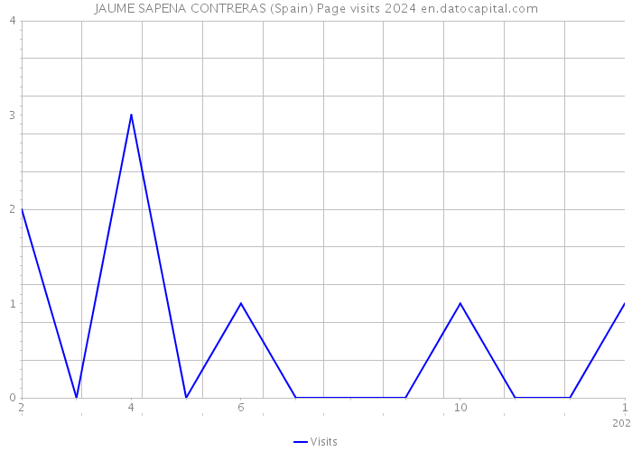 JAUME SAPENA CONTRERAS (Spain) Page visits 2024 