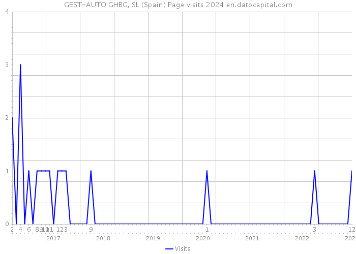 GEST-AUTO GHBG, SL (Spain) Page visits 2024 