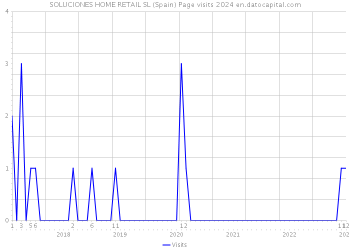 SOLUCIONES HOME RETAIL SL (Spain) Page visits 2024 