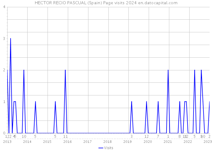 HECTOR RECIO PASCUAL (Spain) Page visits 2024 