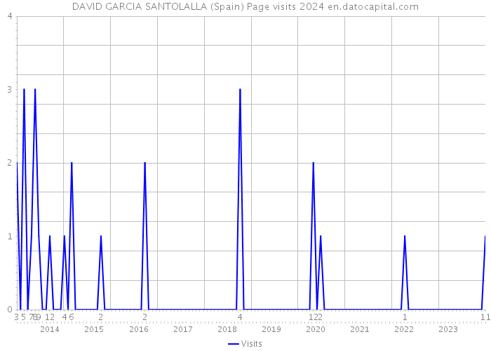 DAVID GARCIA SANTOLALLA (Spain) Page visits 2024 