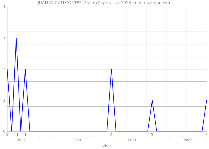 JUAN DURAN CORTES (Spain) Page visits 2024 