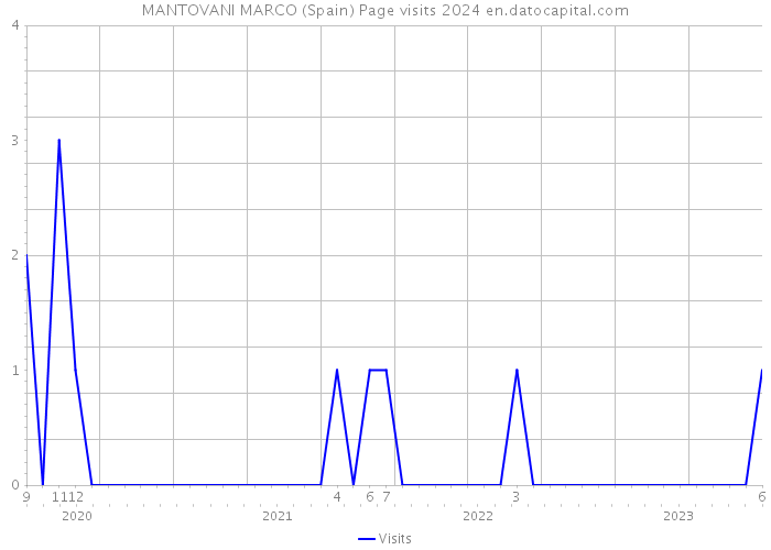 MANTOVANI MARCO (Spain) Page visits 2024 