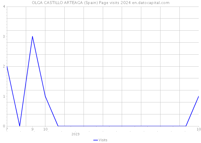 OLGA CASTILLO ARTEAGA (Spain) Page visits 2024 