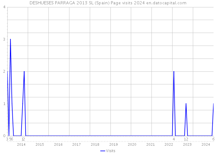 DESHUESES PARRAGA 2013 SL (Spain) Page visits 2024 
