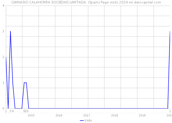 GIMNASIO CALAHORRA SOCIEDAD LIMITADA. (Spain) Page visits 2024 