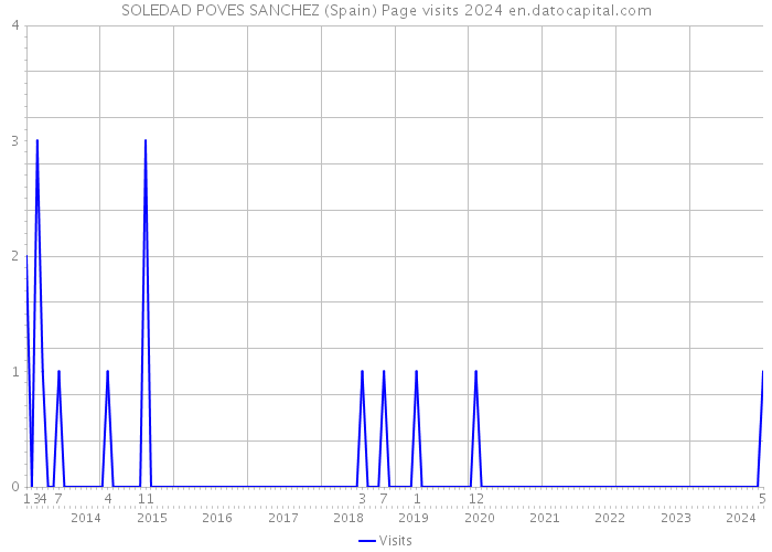 SOLEDAD POVES SANCHEZ (Spain) Page visits 2024 