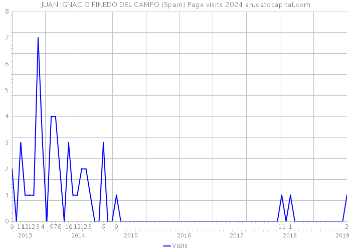 JUAN IGNACIO PINEDO DEL CAMPO (Spain) Page visits 2024 