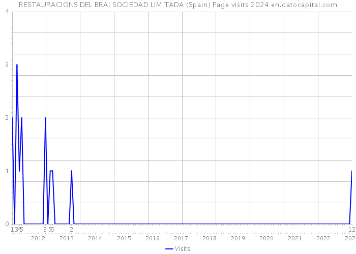 RESTAURACIONS DEL BRAI SOCIEDAD LIMITADA (Spain) Page visits 2024 