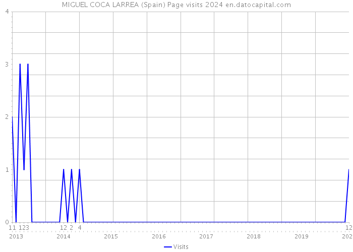 MIGUEL COCA LARREA (Spain) Page visits 2024 