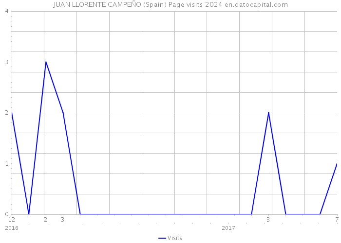 JUAN LLORENTE CAMPEÑO (Spain) Page visits 2024 