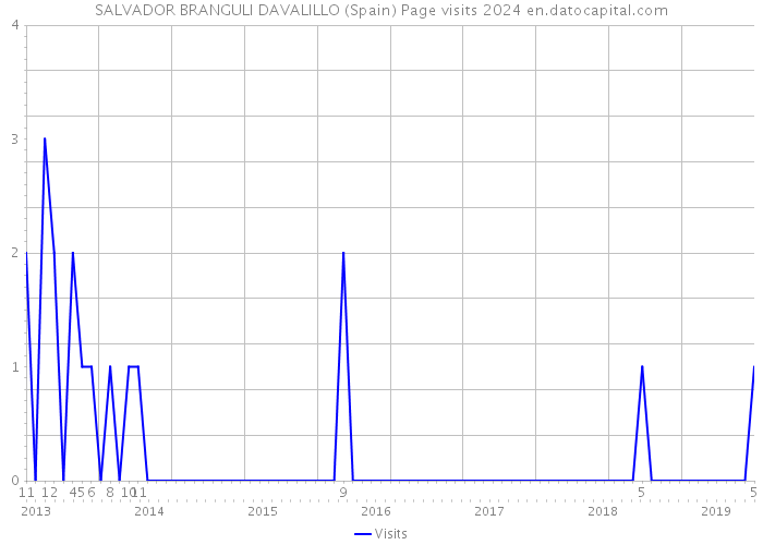 SALVADOR BRANGULI DAVALILLO (Spain) Page visits 2024 