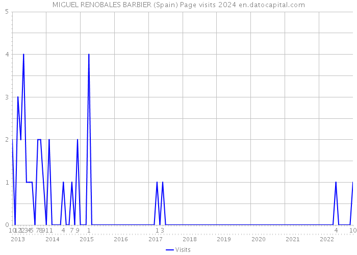 MIGUEL RENOBALES BARBIER (Spain) Page visits 2024 