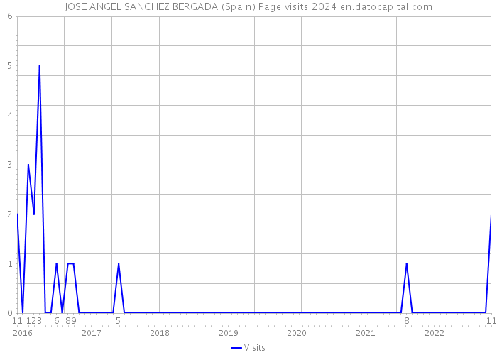 JOSE ANGEL SANCHEZ BERGADA (Spain) Page visits 2024 