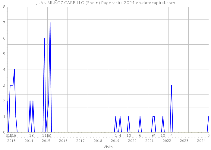 JUAN MUÑOZ CARRILLO (Spain) Page visits 2024 