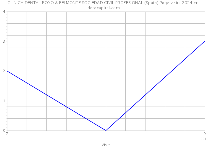 CLINICA DENTAL ROYO & BELMONTE SOCIEDAD CIVIL PROFESIONAL (Spain) Page visits 2024 