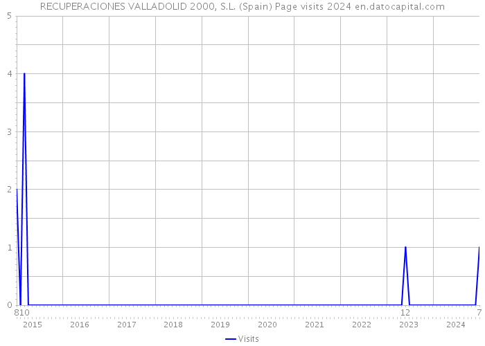 RECUPERACIONES VALLADOLID 2000, S.L. (Spain) Page visits 2024 