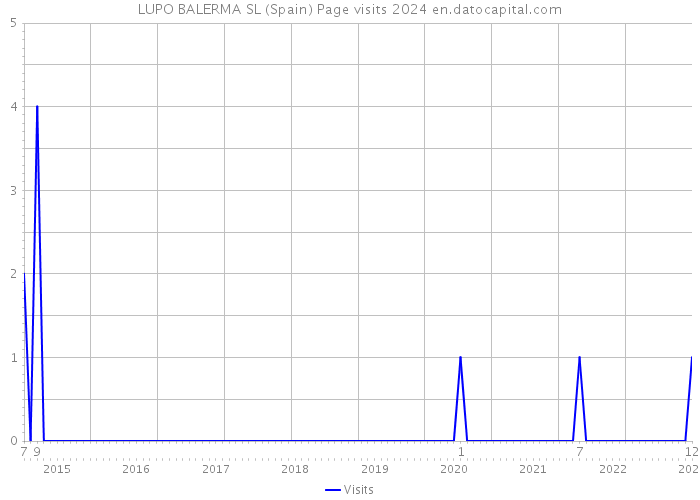 LUPO BALERMA SL (Spain) Page visits 2024 