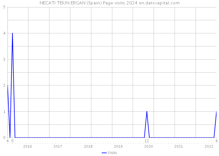 NECATI TEKIN ERGAN (Spain) Page visits 2024 