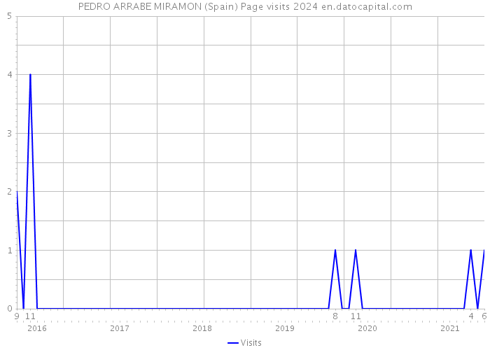 PEDRO ARRABE MIRAMON (Spain) Page visits 2024 