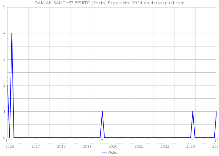 DAMIAN SANCHEZ BENITO (Spain) Page visits 2024 