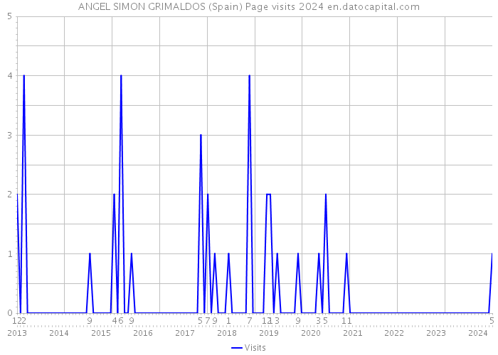 ANGEL SIMON GRIMALDOS (Spain) Page visits 2024 