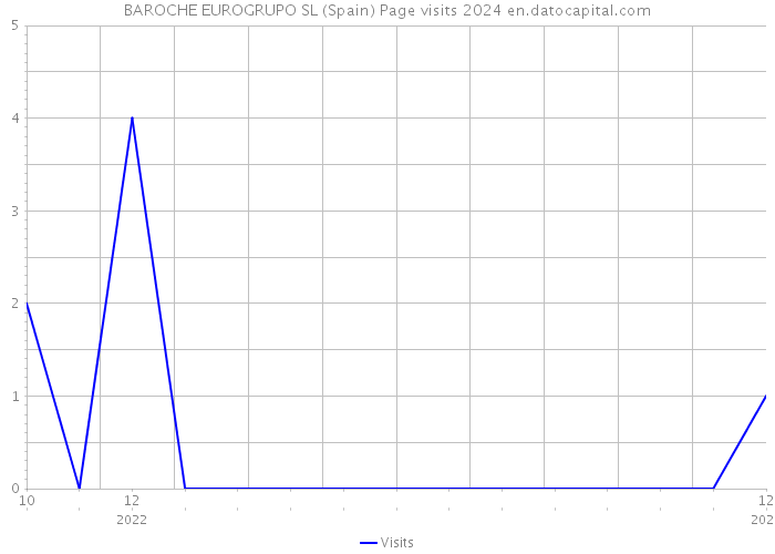 BAROCHE EUROGRUPO SL (Spain) Page visits 2024 