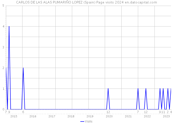 CARLOS DE LAS ALAS PUMARIÑO LOPEZ (Spain) Page visits 2024 