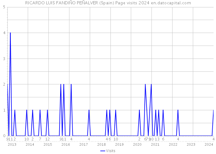 RICARDO LUIS FANDIÑO PEÑALVER (Spain) Page visits 2024 