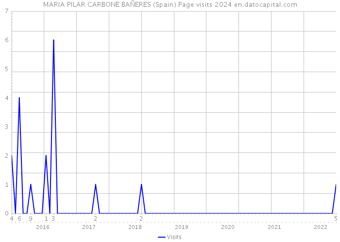 MARIA PILAR CARBONE BAÑERES (Spain) Page visits 2024 