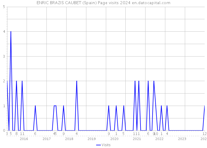 ENRIC BRAZIS CAUBET (Spain) Page visits 2024 