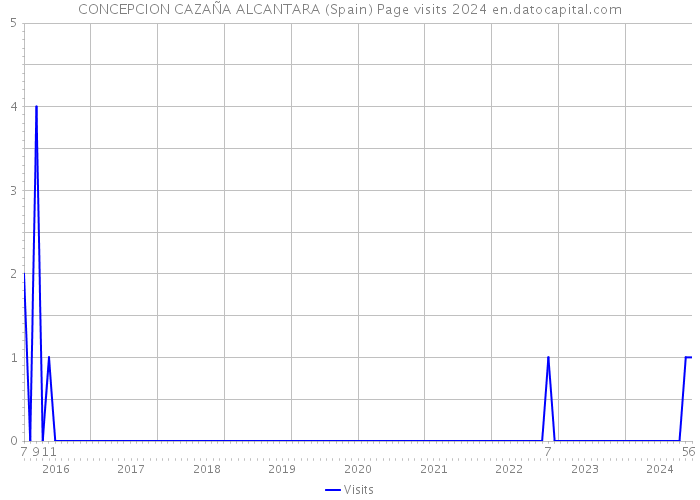 CONCEPCION CAZAÑA ALCANTARA (Spain) Page visits 2024 